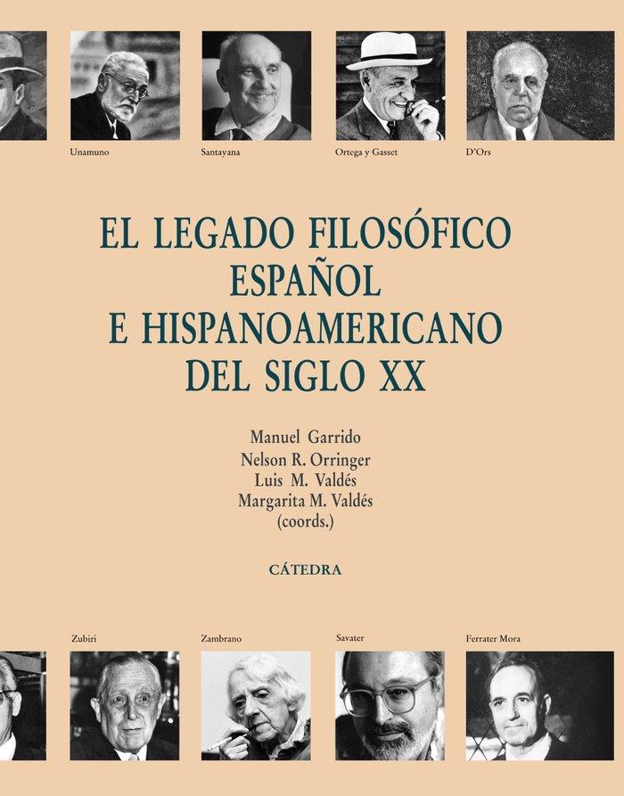Vorderes Coverbild El legado filosófico español e hispanoamericano del siglo XX