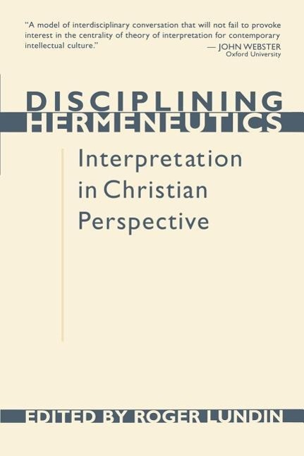 Vorderes Coverbild Disciplining Hermeneutics