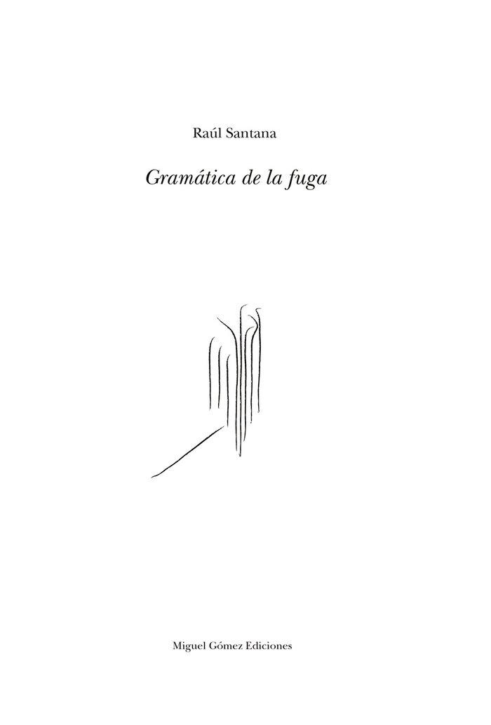 Vorderes Coverbild Gramática de la fuga