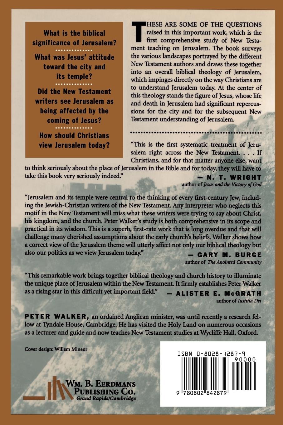 Rückseitencover Jesus and the Holy City