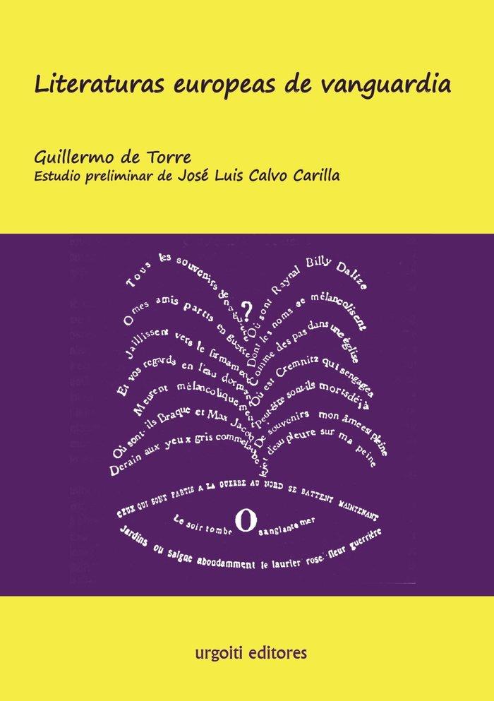 Vorderes Coverbild Literaturas europeas de vanguardia