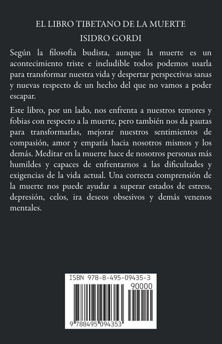 Rückseitencover El Libro tibetano de la muerte