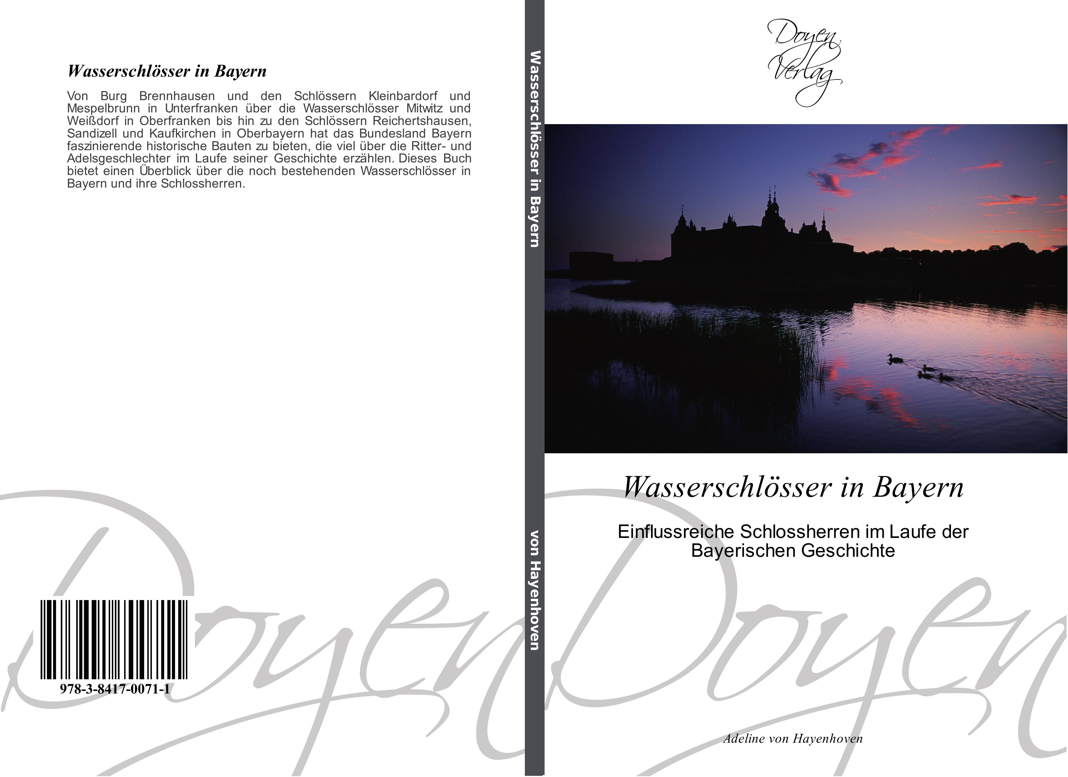 Vorderes Coverbild Wasserschlösser in Bayern