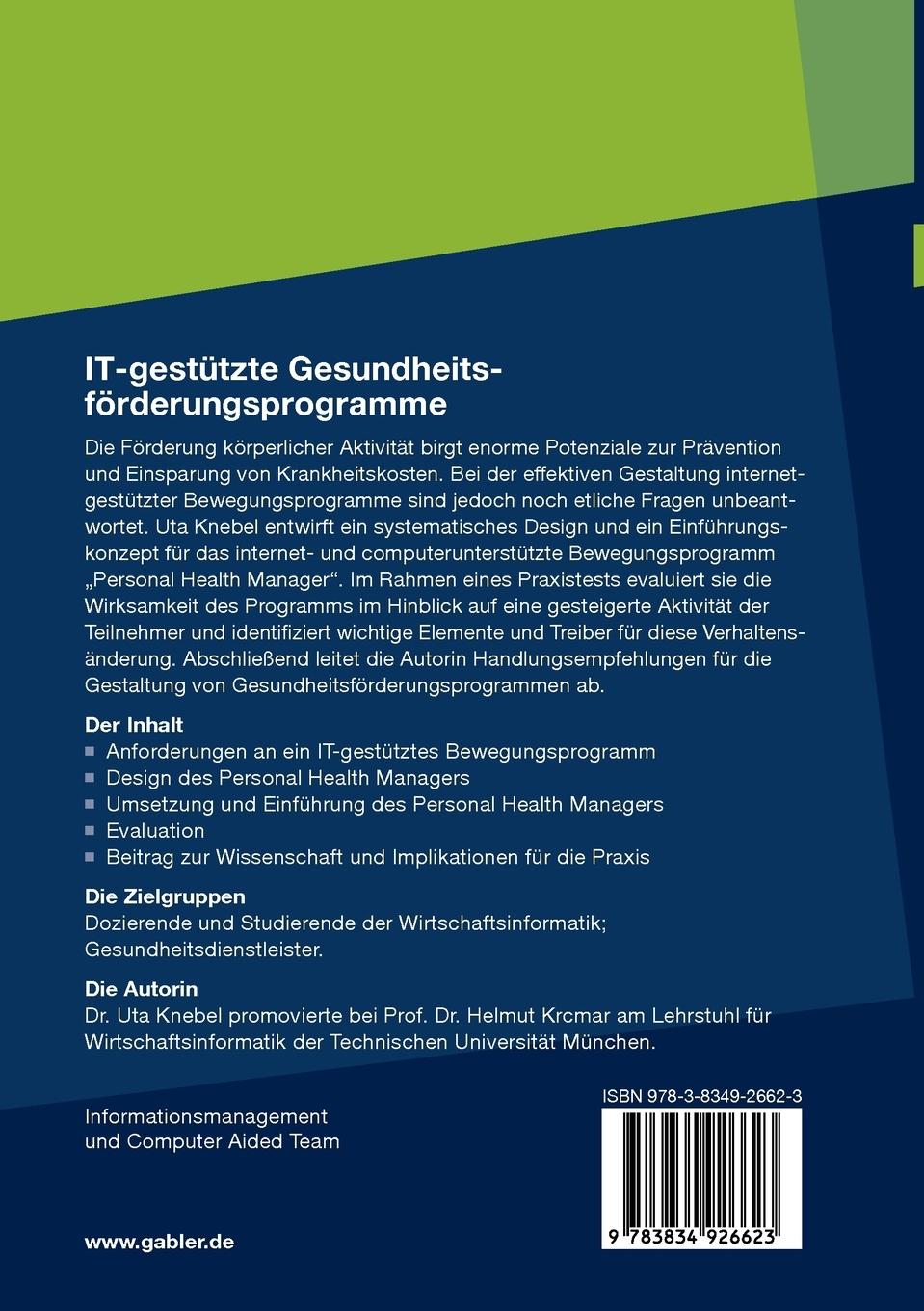 Rückseitencover IT-gestützte Gesundheitsförderungsprogramme