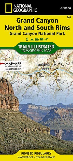 Vorderes Coverbild Grand Canyon, North and South Rims Map [Grand Canyon National Park]