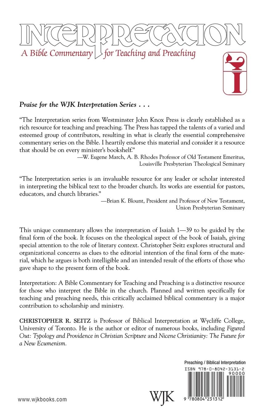 Rückseitencover Isaiah 1-39