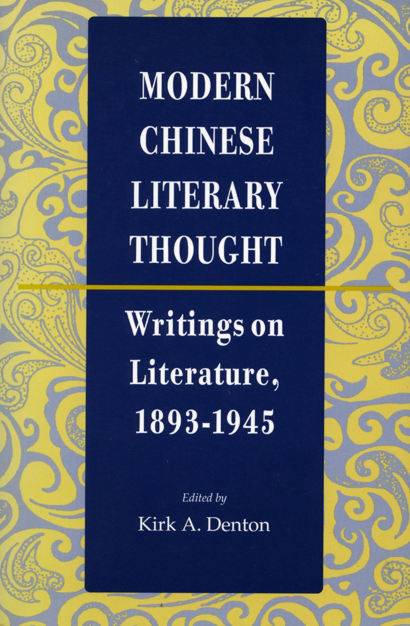 Vorderes Coverbild Modern Chinese Literary Thought