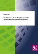 Vorderes Coverbild Reaktion von Fremdkapitalwerten bei Unternehmenszusammenschlüssen
