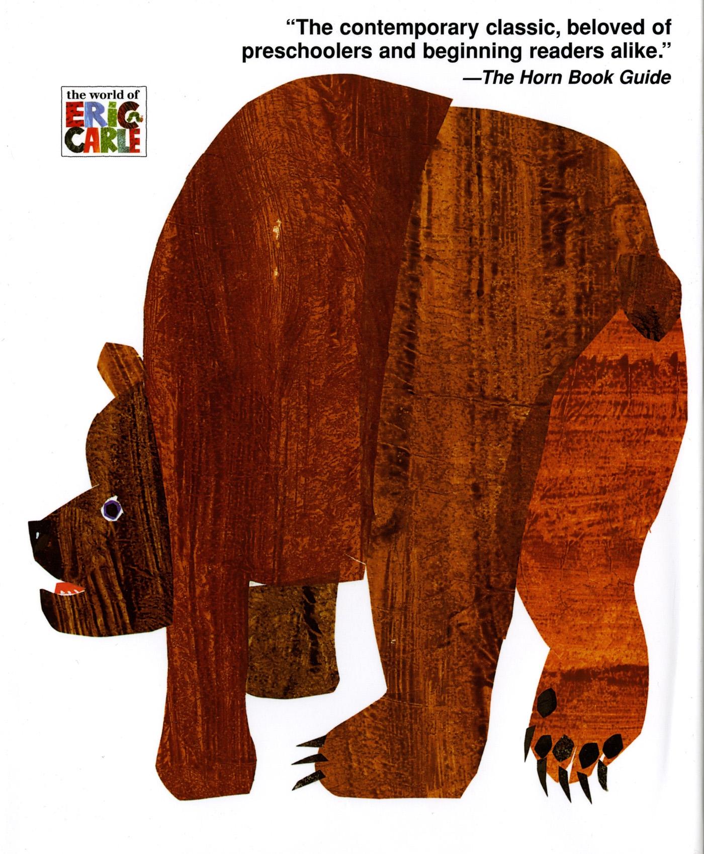 Rückseitencover Brown Bear, Brown Bear, What Do You See?