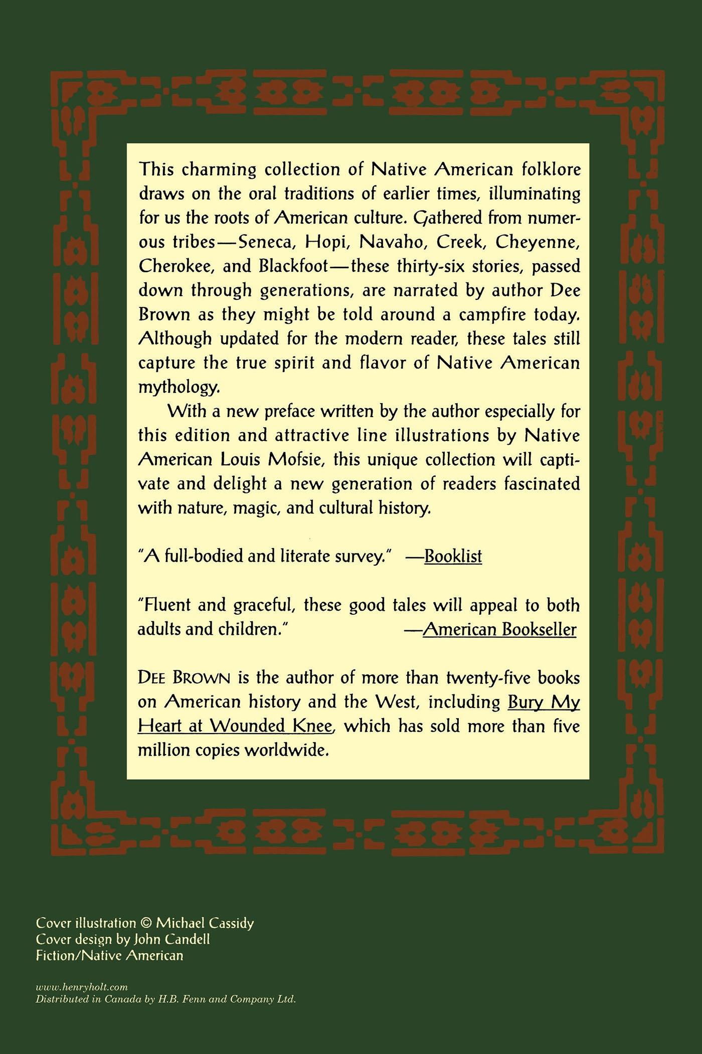 Rückseitencover Dee Brown's Folktales of the Native American