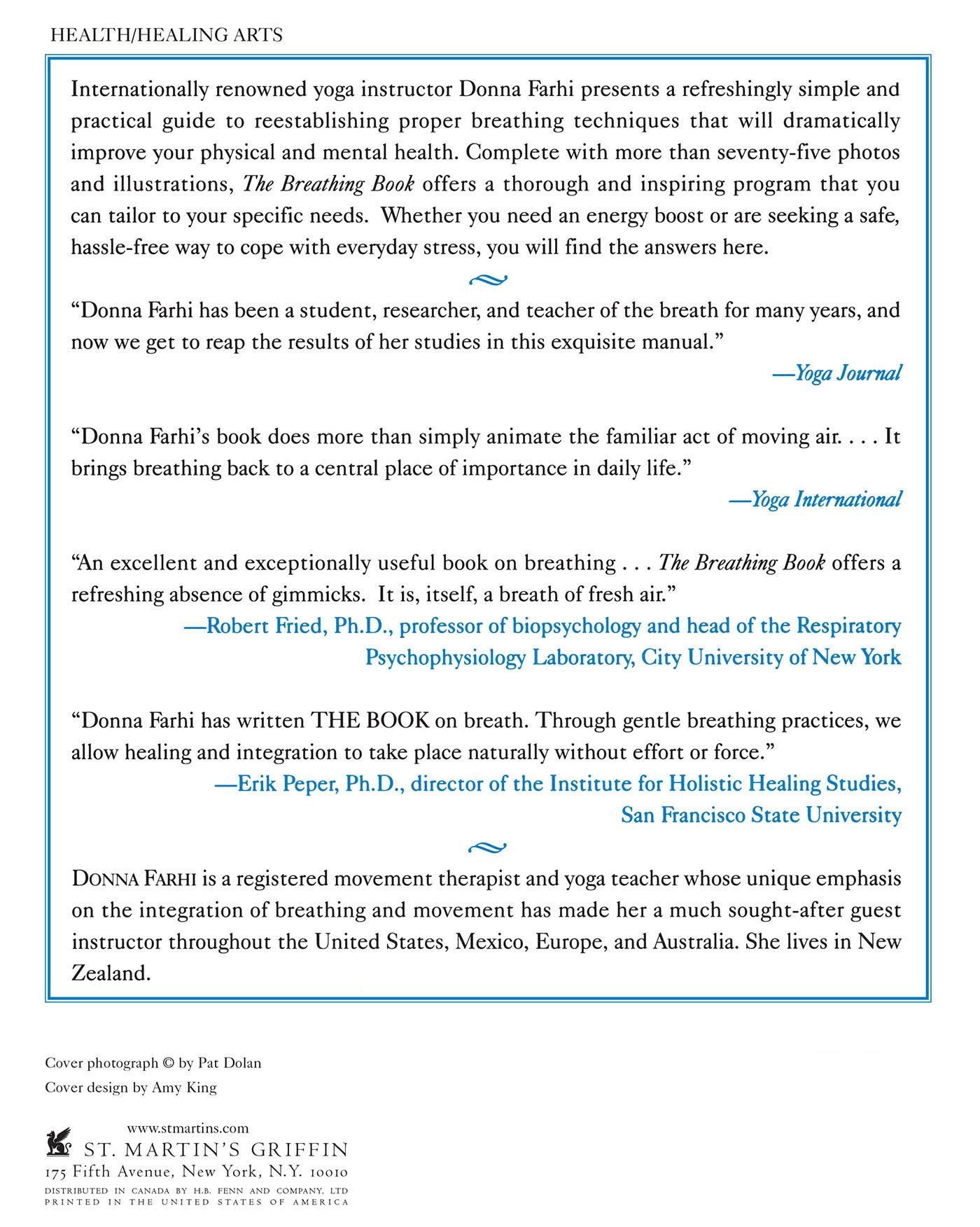 Rückseitencover Breathing Book