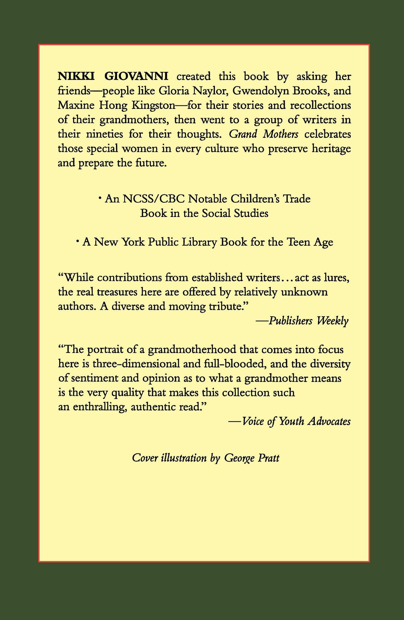 Rückseitencover Grand Mothers