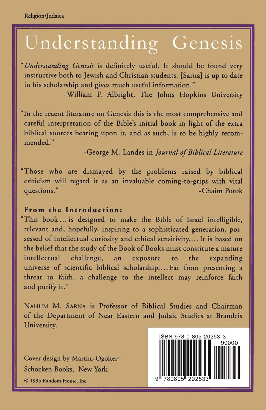 Rückseitencover Understanding Genesis