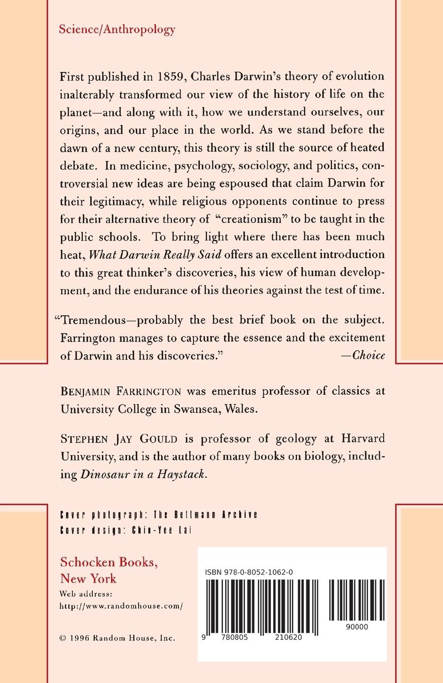 Rückseitencover What Darwin Really Said