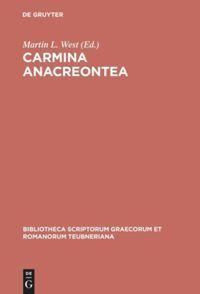 Vorderes Coverbild Carmina Anacreontea