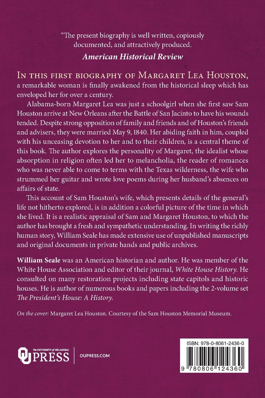 Rückseitencover Sam Houston's Wife