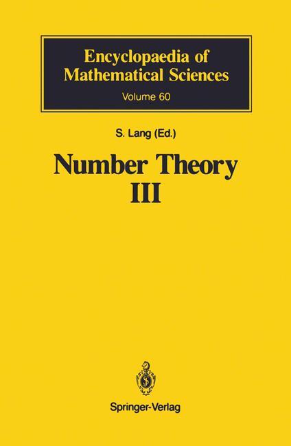 Vorderes Coverbild Number Theory III
