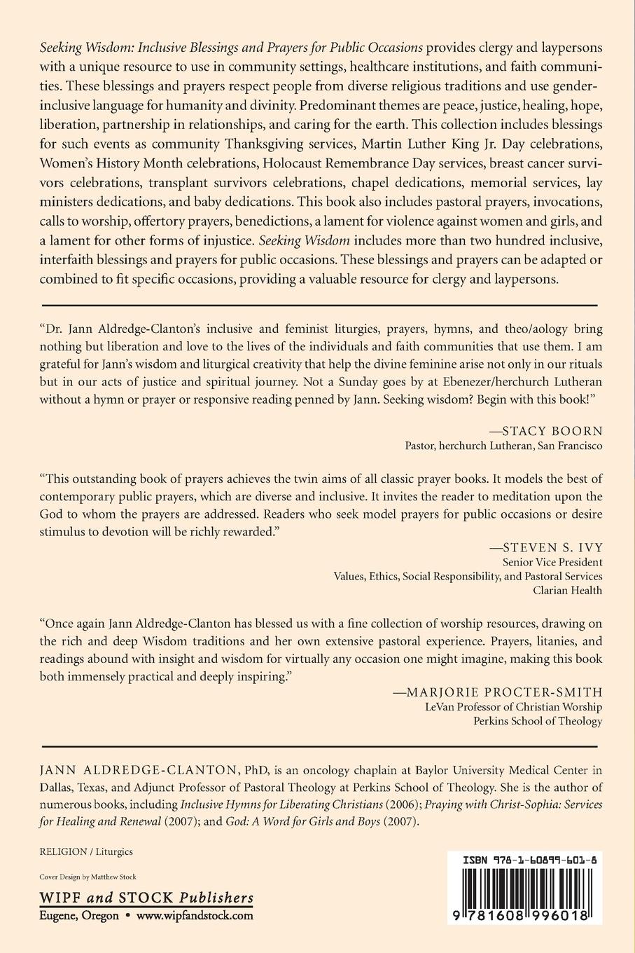 Rückseitencover Seeking Wisdom