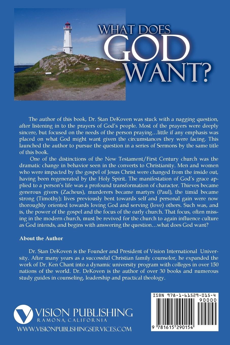 Rückseitencover What Does God Want?