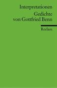 Vorderes Coverbild Gedichte von Gottfried Benn. Interpretationen