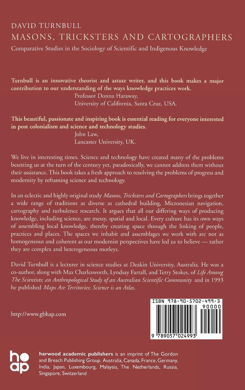 Rückseitencover Masons, Tricksters and Cartographers