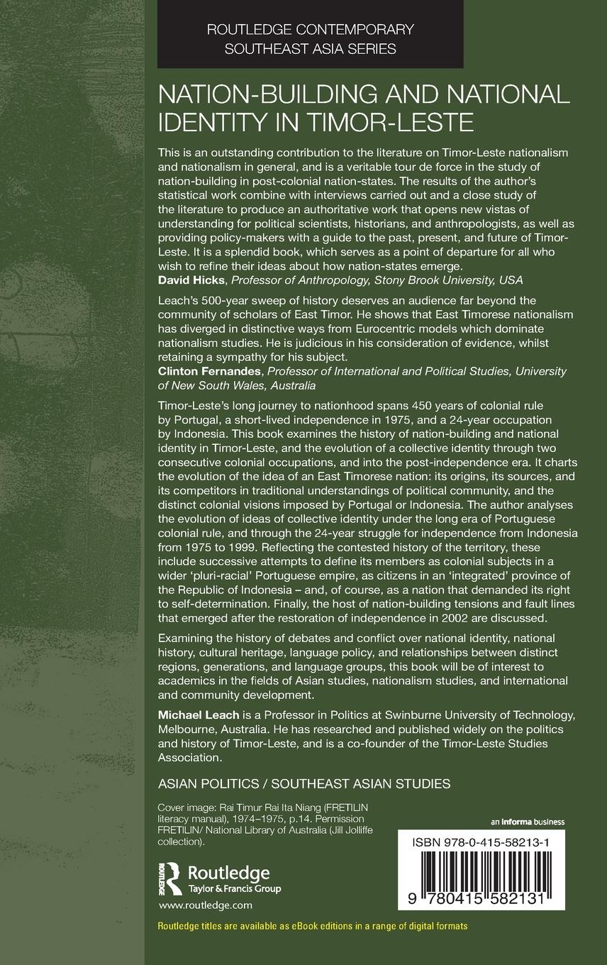 Rückseitencover Nation-Building and National Identity in Timor-Leste