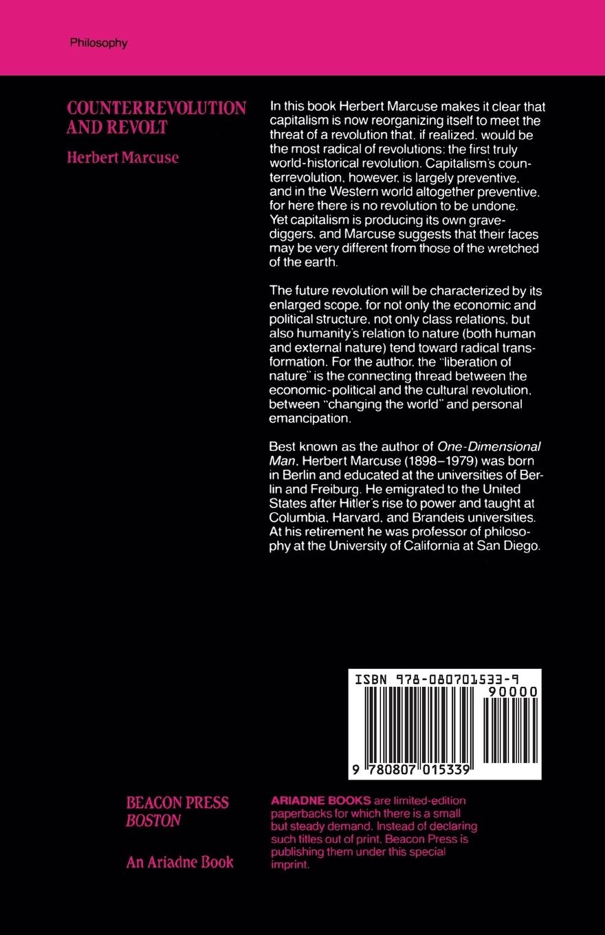 Rückseitencover Counterrevolution and Revolt