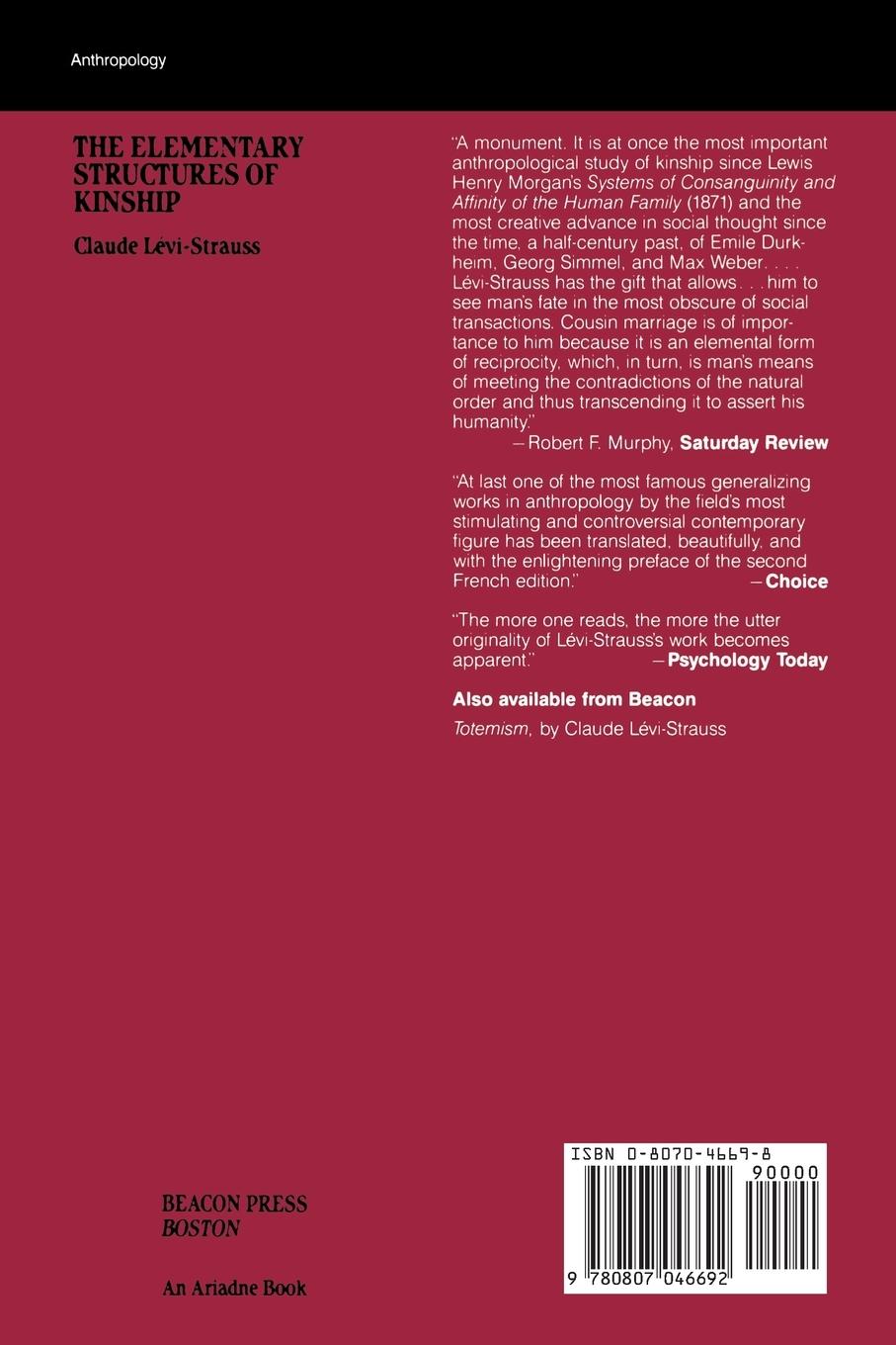 Rückseitencover The Elementary Structures of Kinship