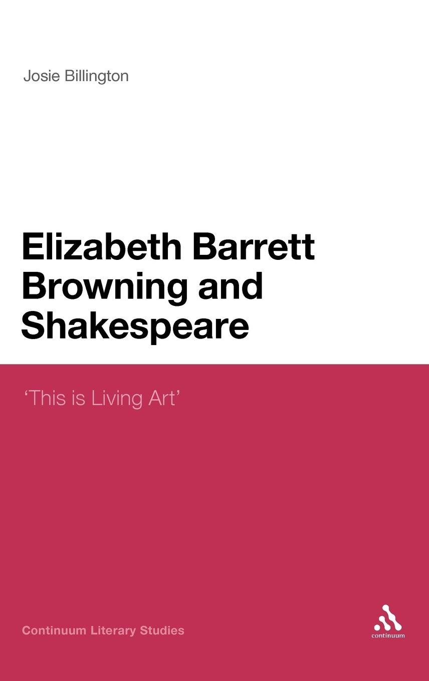 Vorderes Coverbild Elizabeth Barrett Browning and Shakespeare