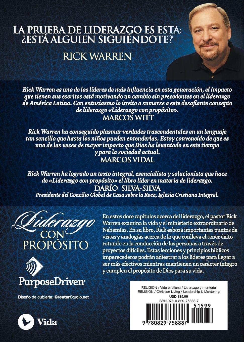 Rückseitencover El Liderazgo con prop¿¿sito