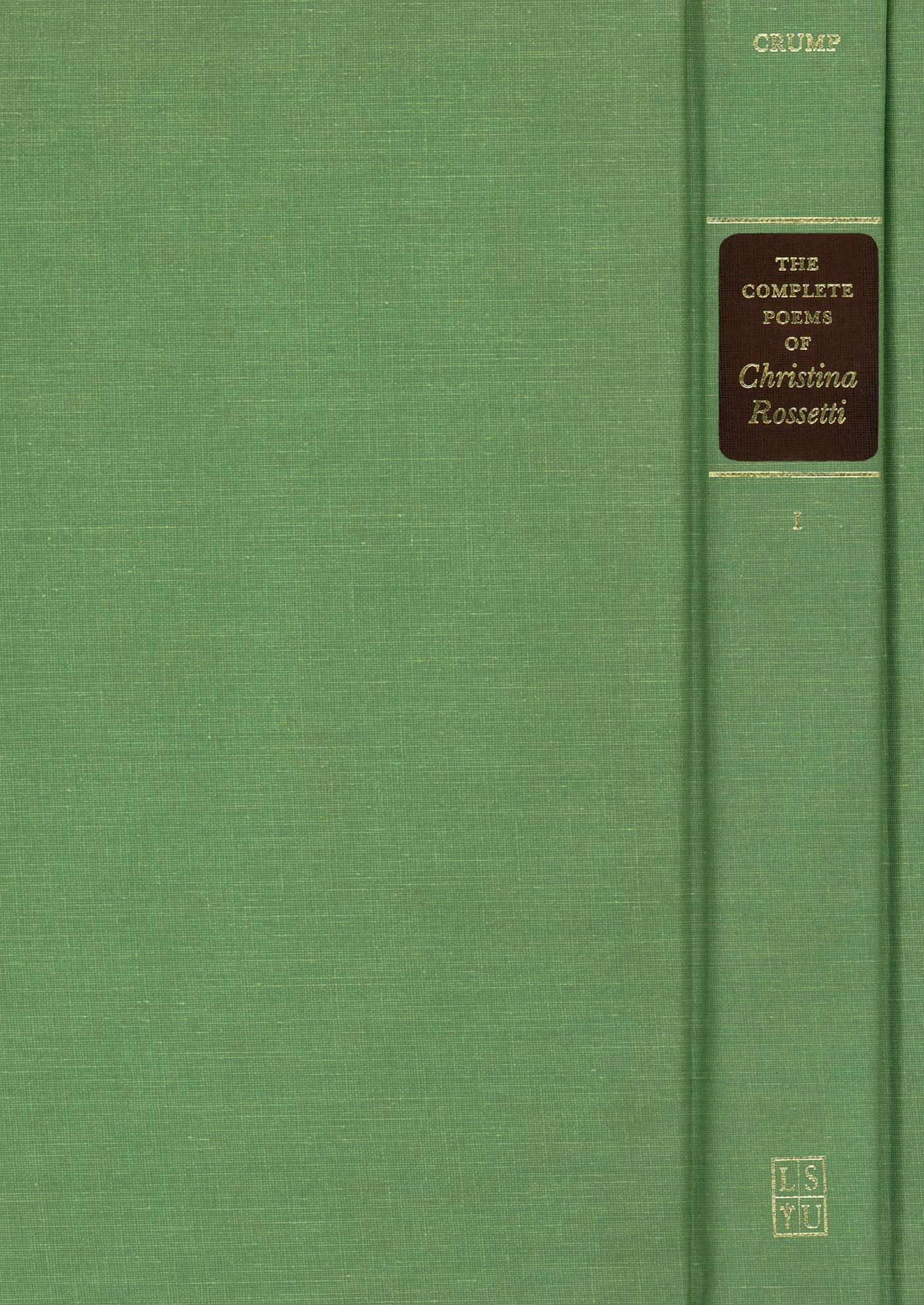 Vorderes Coverbild The Complete Poems of Christina Rossetti