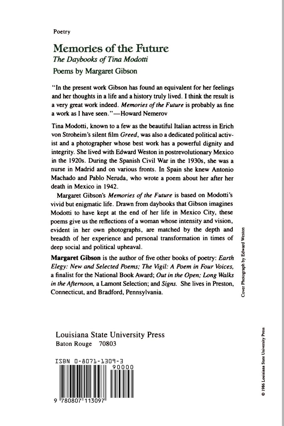 Rückseitencover Memories of the Future