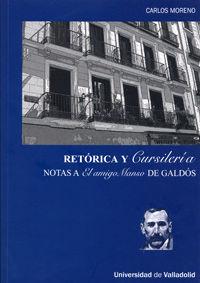 Vorderes Coverbild Retórica y cursilería : notas a El amigo Manso de Galdós