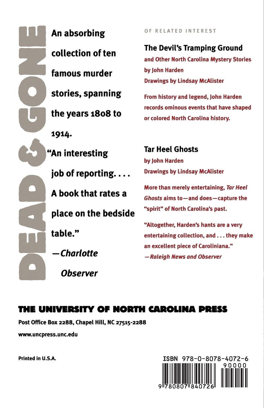 Rückseitencover Dead and Gone