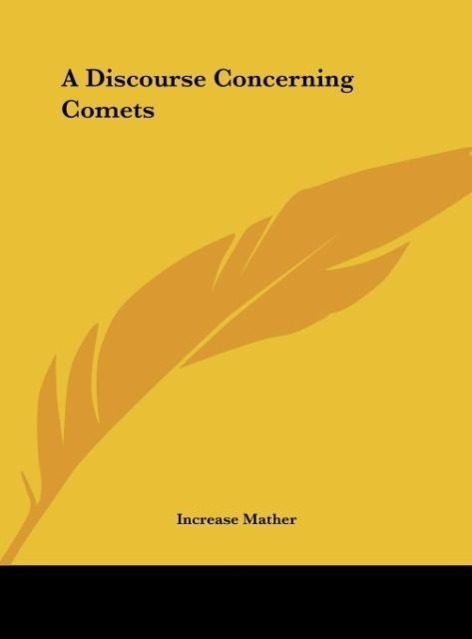 Vorderes Coverbild A Discourse Concerning Comets