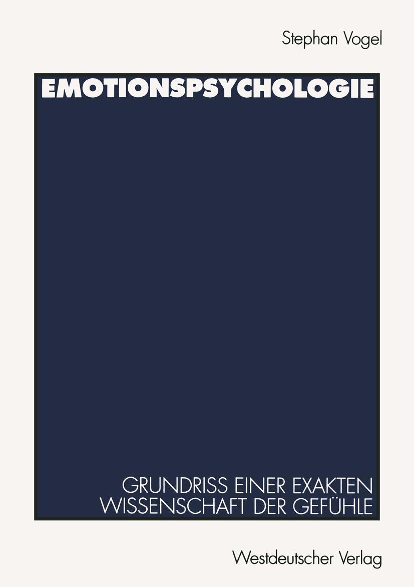 Vorderes Coverbild Emotionspsychologie