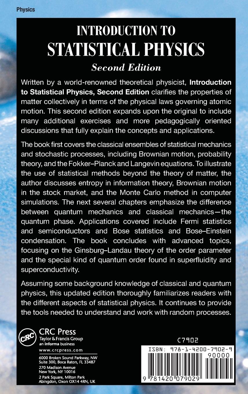 Rückseitencover Introduction to Statistical Physics