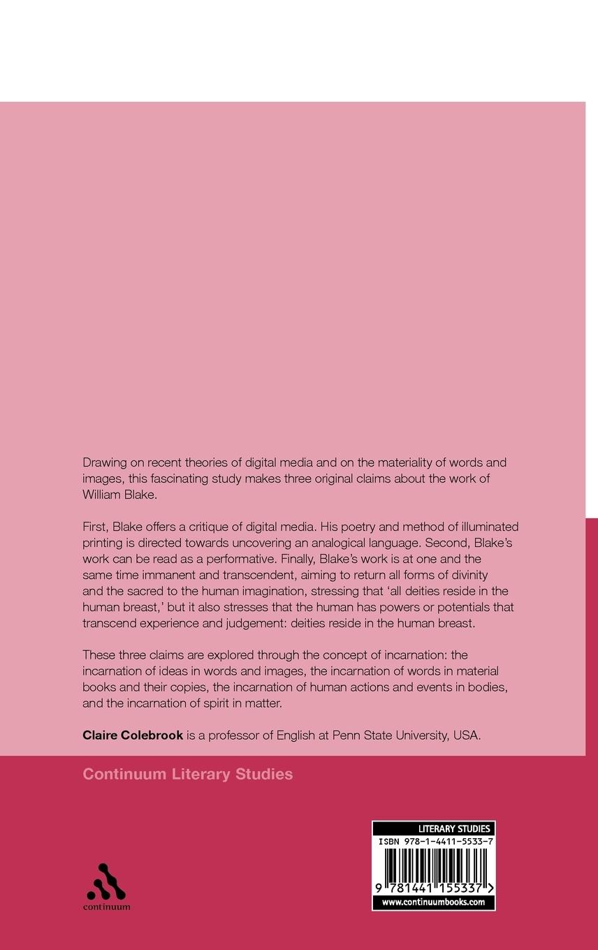 Rückseitencover Blake, Deleuzian Aesthetics, and the Digital