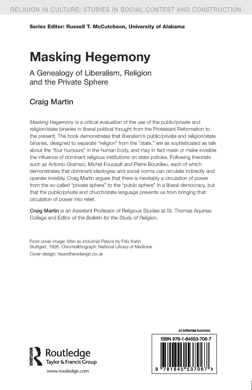 Rückseitencover Masking Hegemony