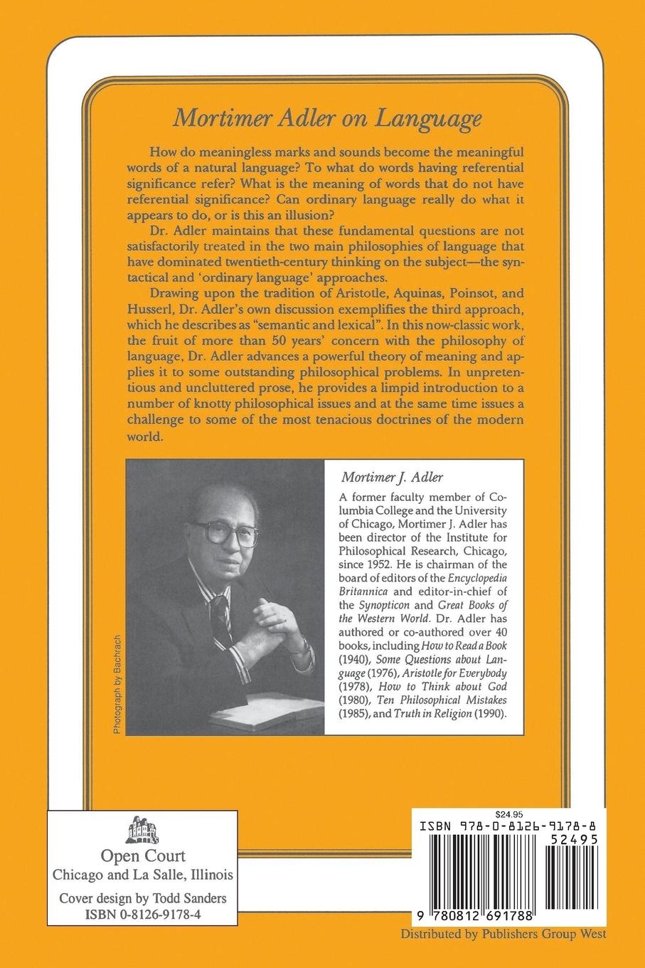 Rückseitencover Some Questions about Language