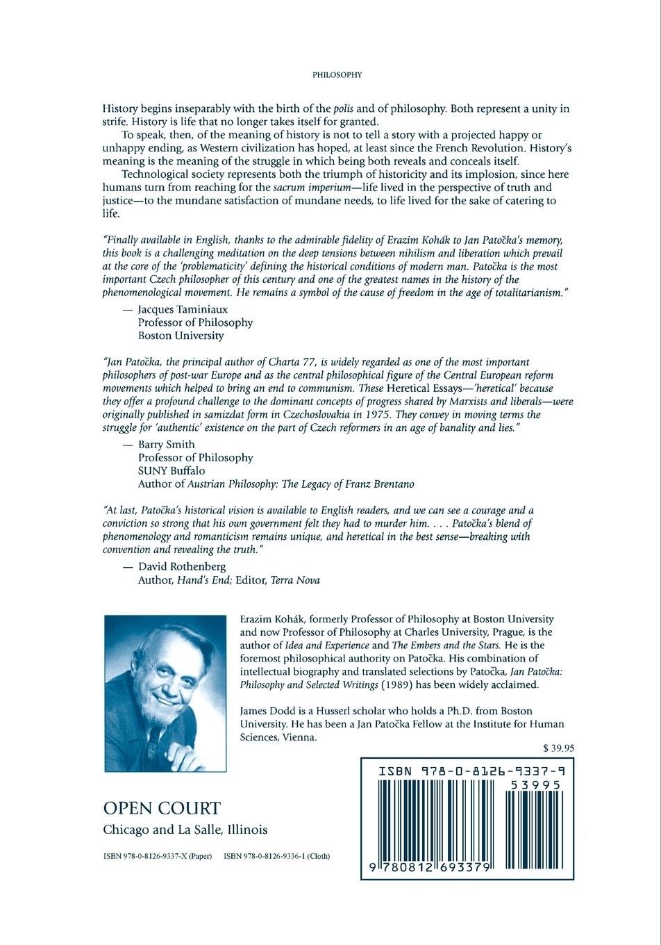 Rückseitencover Heretical Essays in the Philosophy of History