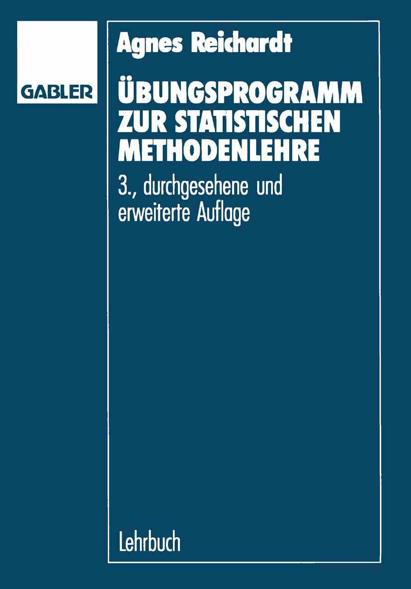 Vorderes Coverbild Übungsprogramm zur statistischen Methodenlehre