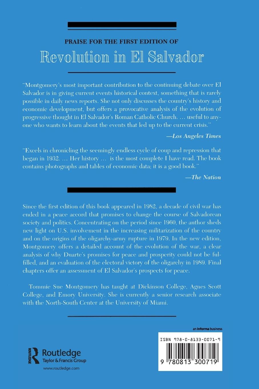 Rückseitencover Revolution In El Salvador