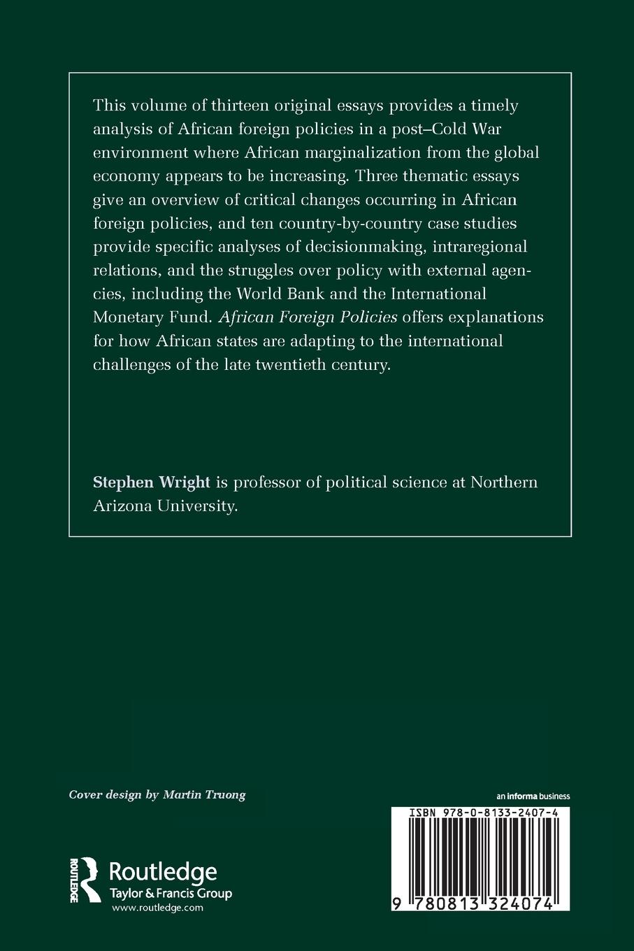 Rückseitencover African Foreign Policies