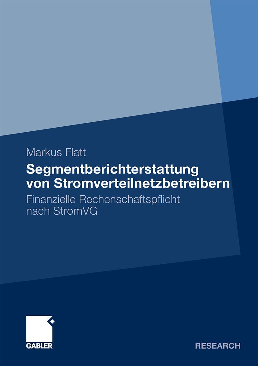 Vorderes Coverbild Segmentberichterstattung von Stromverteilnetzbetreibern