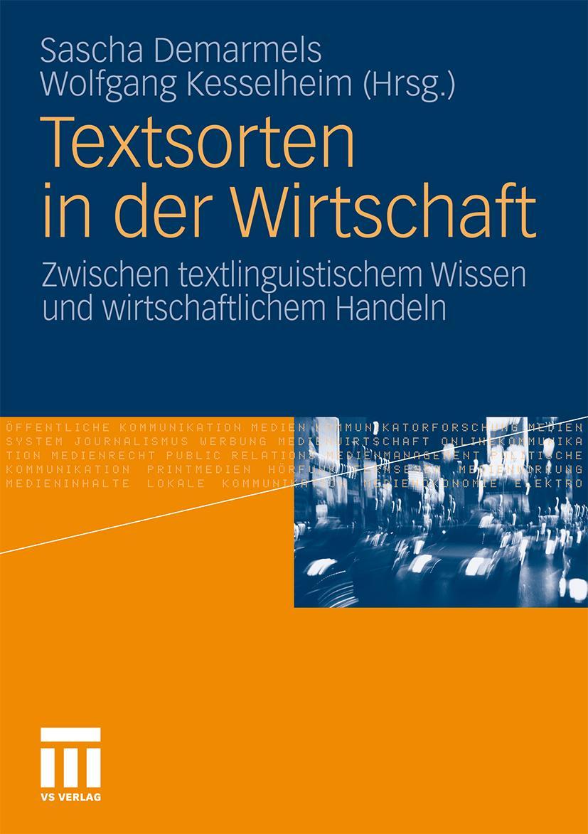 Vorderes Coverbild Textsorten in der Wirtschaft
