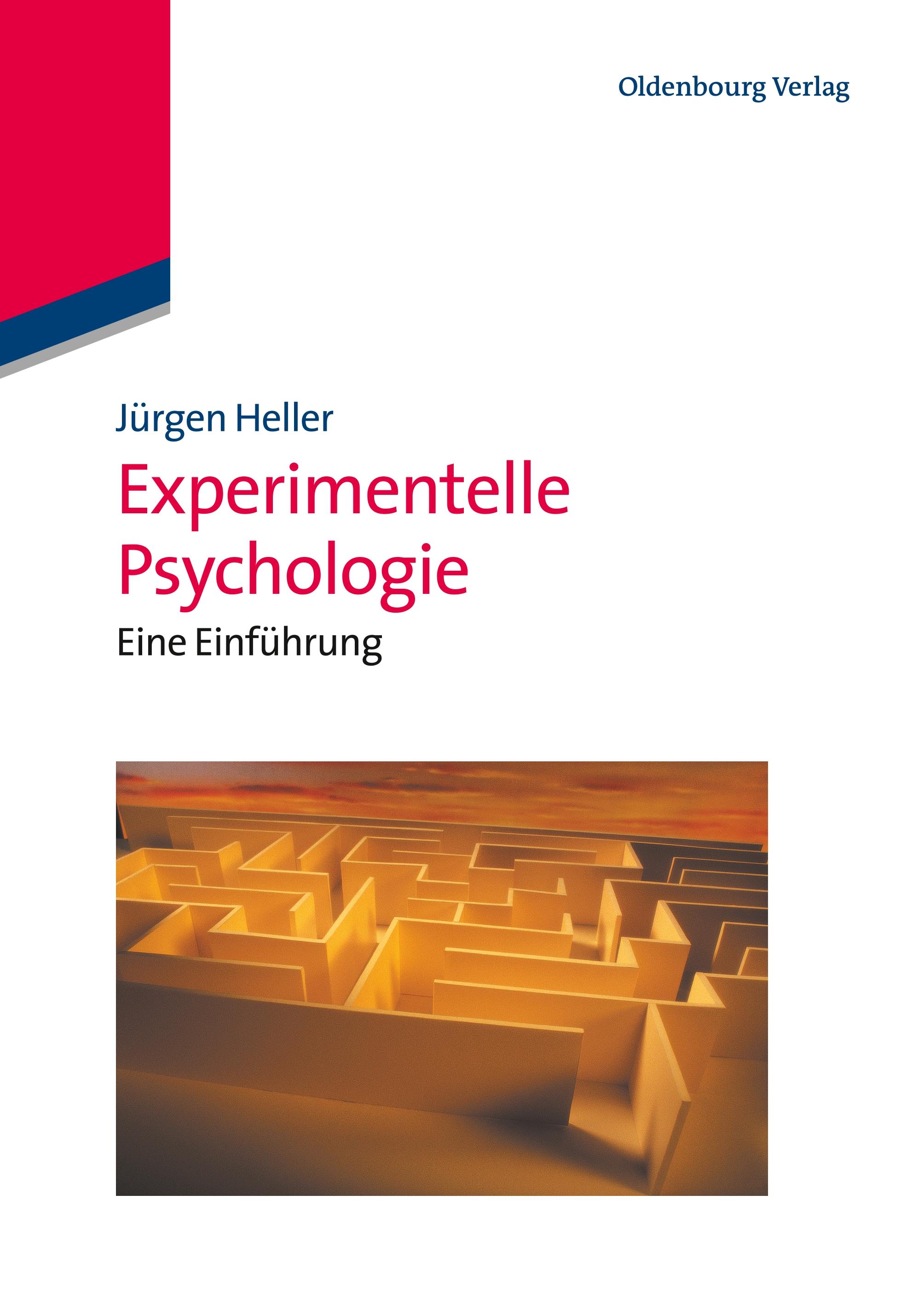 Vorderes Coverbild Experimentelle Psychologie