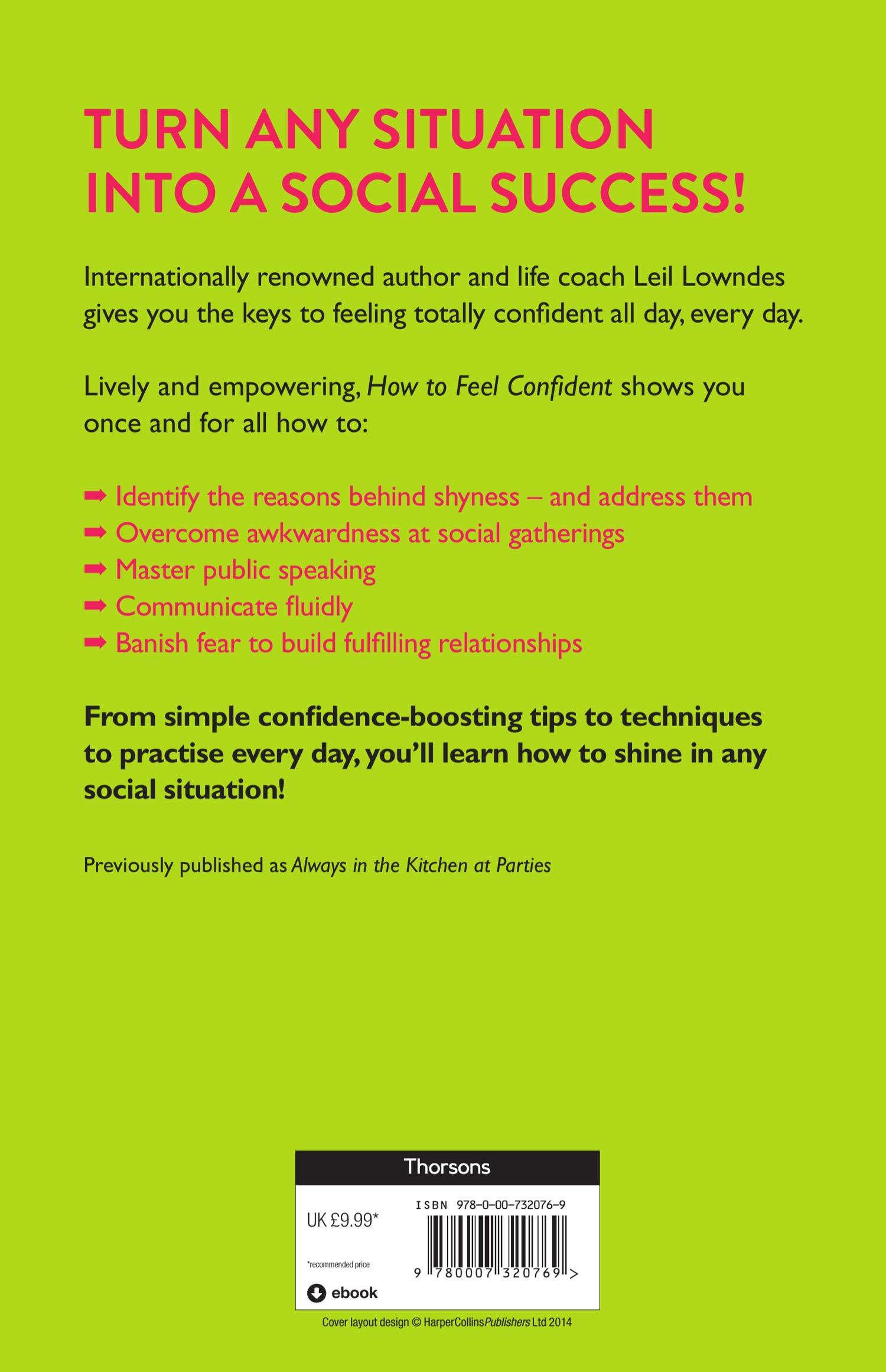 Rückseitencover How to Feel Confident