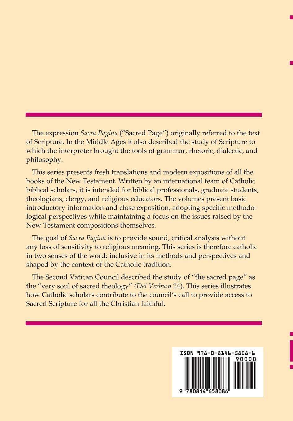 Rückseitencover Sacra Pagina: Romans