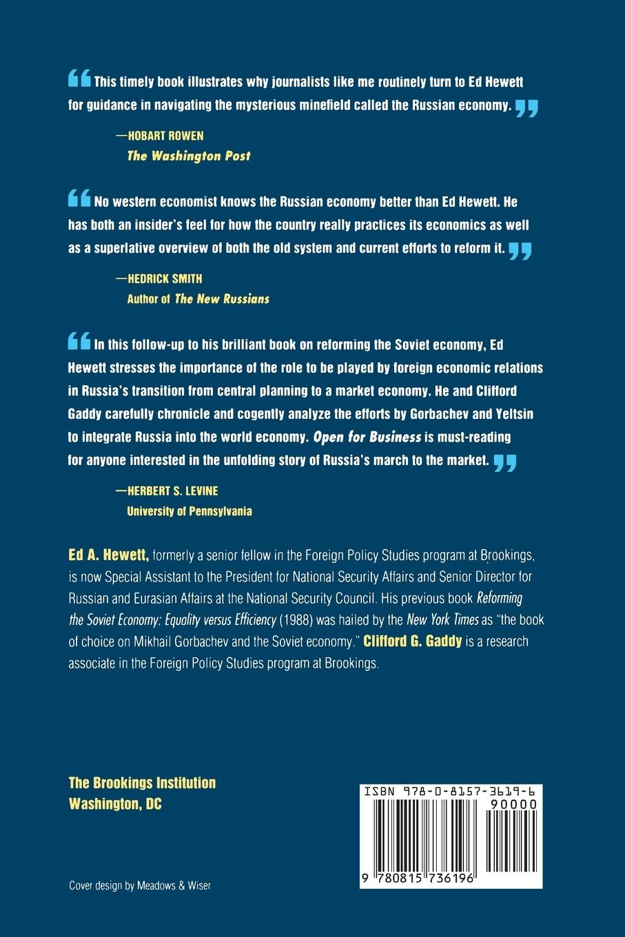 Rückseitencover Open for Business